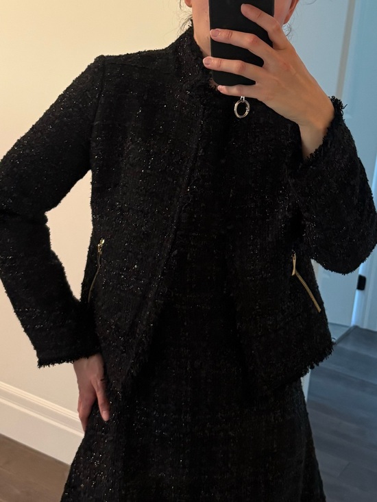 kate spade Jackets & Blazers - Kate Spade Black Tweed Women's Cropped Jacket